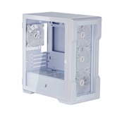 Корпус 1STPLAYER TRILOBITE T3-G White / mATX / 4x 120mm FRGB fans / T3-G-WH-4F1-W