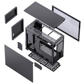 Корпус JONSBO D31 STD Black, TG, mini-ITX, mATX, черный