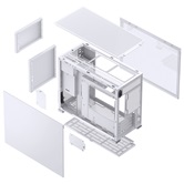 Корпус JONSBO D31 STD White, TG, mini-ITX, mATX, белый