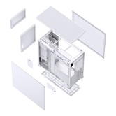 Корпус JONSBO D41 MESH White, TG, mini-ITX, mATX, ATX, белый