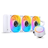 Комплект водяного охлаждения JONSBO TG-360 ARGB White LGA2011/1700/1200/115X/AM5/AM4 (4шт/кор, TDP 300W, ARGB FAN and PUMP, PWM, TRIPLE FAN 120mm, белый) RET