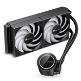 Комплект водяного охлаждения JONSBO TG-240 ARGB Black LGA2011/1700/1200/115X/AM5/AM4 (6шт/кор, TDP 260W, ARGB FAN and PUMP, PWM, DUAL FAN 120mm) RET