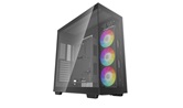 Корпус Deepcool CH780, TG (aquarium), 3x140mm ARGB Fan, mini-ITX, mATX, ATX, E-ATX, черный