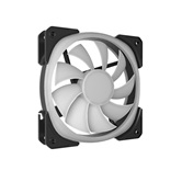 Вентилятор Powercase (CM21-12 ARGB) Black 120x120x25мм (PWM, 100шт./кор, 4pin +ARGB Sync, 500-1500±10% об/мин) Bulk