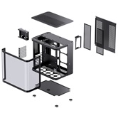 Корпус JONSBO TK-2 2.0 Black, TG (aquarium), mini-ITX, mATX, ATX, черный
