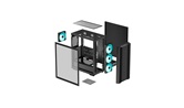 Корпус Deepcool CC560 V2, TG, 4x120mm LED Fan, mini-ITX, mATX, ATX, черный