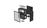 Корпус Deepcool CC560 Limited V2, TG, mini-ITX, mATX, ATX, черный