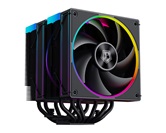 Кулер ID-COOLING FROZN A620 ARGB LGA1700/1200/115X/AM5/AM4 (6шт/кор, TDP 270W, PWM, черный, 6 тепл.трубок + медная база, DUAL ARGB FAN 120mm) RET