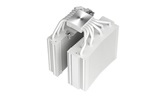 Кулер DEEPCOOL ASSASSIN 4S WH LGA20XX/1700/1200/115X/AM5/AM4 (6шт/кор,TDP 250W, PWM, FAN 140mm, DUAL Heatsink, 7 Heatpipe, Copper Base, белый) RET