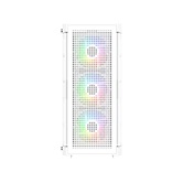 Корпус Powercase Ultimate White, Tempered Glass, 4x 120mm ARGB fans, ARGB HUB, белый, ATX  (CUW-A4)
