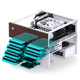 Корпус JONSBO N4 White, 1x120mm Fan, mini-ITX, SFX, белый