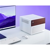Корпус JONSBO N4 White, 1x120mm Fan, mini-ITX, SFX, белый