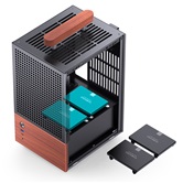 Корпус JONSBO T6 Black, TG, mini-ITX, черный