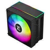 Кулер XASTRA AR400 ARGB BK  LGA1851/1700/1200/115X/AM5/AM4 (18шт/кор, TDP 220W, 4 тепл.трубки , PWM FAN ARGB 120mm , top cover with ARGB led,  black heatsink ) RET