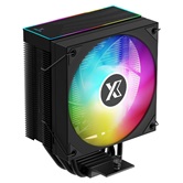 Кулер XASTRA AR400 ARGB BK  LGA1851/1700/1200/115X/AM5/AM4 (18шт/кор, TDP 220W, 4 тепл.трубки , PWM FAN ARGB 120mm , top cover with ARGB led,  black heatsink ) RET