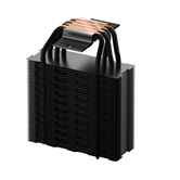Кулер XASTRA AR400 ARGB BK  LGA1851/1700/1200/115X/AM5/AM4 (18шт/кор, TDP 220W, 4 тепл.трубки , PWM FAN ARGB 120mm , top cover with ARGB led,  black heatsink ) RET