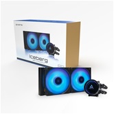 Комплект водяного охлаждения Chieftec ICEBERG 240 CLC-240-RGB LGA1700/1200/115X/AM5/AM4 (8шт./кор, TDP 250W, ARGB PUMP, PWM, DUAL ARGB FAN 120mm) RET
