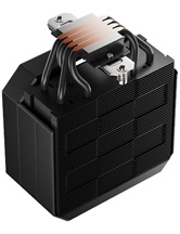 Кулер upHere UP1KC4 Black / 4HPx6mm, 230W TDP, single tower, 1x120mm fan, 600-1650RPM, 68 CFM, 25dBA, ARGB cover / UP1KC4