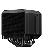 Кулер upHere UP2KC8 Black / 8HPx6mm, 280W TDP, dual tower, 2x120mm fans, 600-1650RPM, 68 CFM, 25dBA, ARGB cover / UP2KC8
