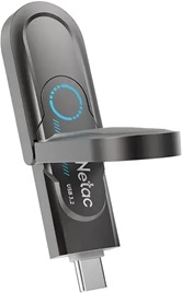 Накопитель USB3.2+TypeC Solid State Flash Drive Netac US9 256Gb 900MB/1000MB/s металлический корпус [NT03US9C-256G-32TA]