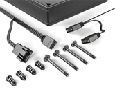 Вентилятор ID-COOLING AS-140-ARGB-K DUET (2 in 1) 140x140x25мм (32шт./кор, PWM, резиновые углы, черный, 300-1800об/мин, супертихий)  BOX
