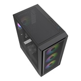 Корпус Powercase Mistral AY4B ARGB, Tempered Glass, 4x 120mm ARGB Fans, чёрный, ATX  (CMAYB-A4)