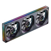 Вентилятор JONSBO ZA-360BR (3 in 1) 362х123х28мм REVERSE (16шт/кор, PWM, ARGB LED, 700-2400об/мин, черный) Retail