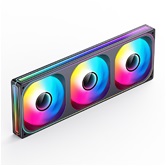 Вентилятор JONSBO ZB-360BR (3 in 1) 362х123х28мм REVERSE (16шт/кор, PWM, ARGB LED, 700-2400об/мин, черный) Retail