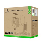 Корпус XASTRA  A303M 3ARGB Black mATX/Mesh/ tempered glass / 2x140mm + 1x120mm ARGB PWM fans/ Door/  A303M-2FC14A-1FC12A-D