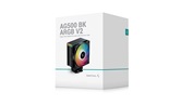 Кулер DEEPCOOL AG500 BK ARGB V2 LGA1700/1200/115X/AM5/AM4 (12шт/кор, TDP 240W, PWM, ARGB Fan 120mm, 5 тепл. трубок) RET