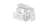 Корпус Deepcool CH260 WH, TG, mini-ITX, mATX, белый