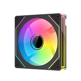 Вентилятор XASTRA FM120B ARGB reverse single pack 120x120x25мм (60шт/кор,Infinity lighting effect, ARGB, PWM, black)  BOX