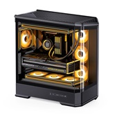 Корпус JONSBO D400 Black, TG (aquarium), mini-ITX, mATX, ATX, черный