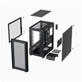 Корпус XASTRA  A400M 0F Black mATX/Mesh/Screwless TG+Mesh/ no fans/ A400M-0F