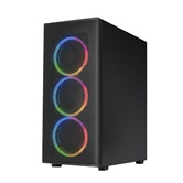 Корпус XASTRA  A300 4FRGB  Black ATX/Mesh/ full-size TG / 4x120mm FR120-FRGB fans/ A300-4FR12F