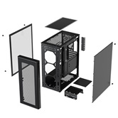 Корпус XASTRA  A300 4FRGB  Black ATX/Mesh/ full-size TG / 4x120mm FR120-FRGB fans/ A300-4FR12F