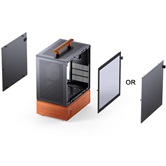 Корпус JONSBO T7 Black, TG, mini-ITX, mATX, черный
