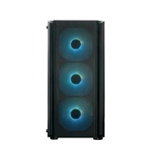Корпус XASTRA  A402M 4ARGB-C6 Black mATX/Mesh/full-size TG/ 4x120mm ARGB PWM fans/Argb+PWM HUB 6port/  A402M-4FC12A-BK-C6