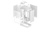 Корпус Deepcool CH170 PLUS WH, TG, mini-ITX, mATX, белый