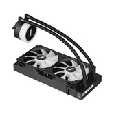 Система водяного охлаждения 1STPLAYER TS1 240 Black / 2x120mm, ARGB, 250W TDP / TS1-240-BK