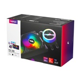 Система водяного охлаждения 1STPLAYER TS1 240 Black / 2x120mm, ARGB, 250W TDP / TS1-240-BK
