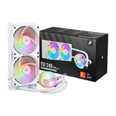 Система водяного охлаждения 1STPLAYER TS1 240 White / 2x120mm, ARGB, 250W TDP / TS1-240-WH