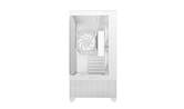 Корпус Deepcool CG380 3F WH, TG (aquarium), 3x120mm ARGB Fan, mini-ITX, mATX, белый