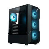 Корпус XASTRA  A304 4ARGB-C6 Black ATX/Mesh/half-size TG/4x120mm ARGB FC fans/Argb+PWM HUB 6port/ A304-4FC12A-C6 