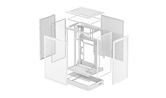 Корпус Deepcool CH270 WH, TG, mini-ITX, mATX, белый