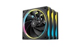 Вентилятор DEEPCOOL FL12R SE 3 IN 1 120x120x25мм REVERSE (16шт./кор, PWM, ARGB, черный, 400-1500об/мин) Color BOX