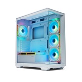 Корпус XASTRA Q600 6ARGB-C10-UC White ATX/Aquarium/Screewless/6x120mm ARGB PWM FM fans/Argb+PWM HUB 10port/ Type-C/ Q600-6FM12A-C10-UC-WH