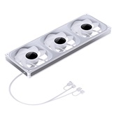 Вентилятор JONSBO ZA-420WR (3 in 1) 422х143х28мм REVERSE (10шт/кор, PWM, ARGB LED, 700-1500об/мин, белый) Retail