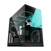 Корпус Geometric Future Model 5 Black Blue with fans / mid tower, E-ATX / 5x140mm ARGB fans / 1AM5WKBB00110