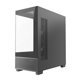 Корпус Powercase Vision Micro S3B, Tempered Glass, Type-C, 3x 120mm ARGB PWM Fan, чёрный, mATX  (CVMMSB-A3)